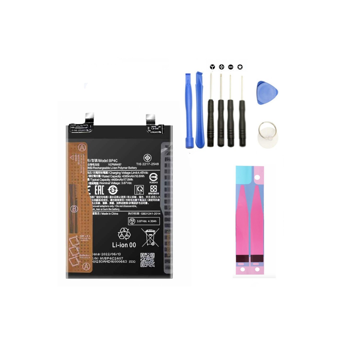 Xiaomi Redmi Note 11 Pro 5G / 11 Pro Akku BN5E Reparaturset 5000 mAh